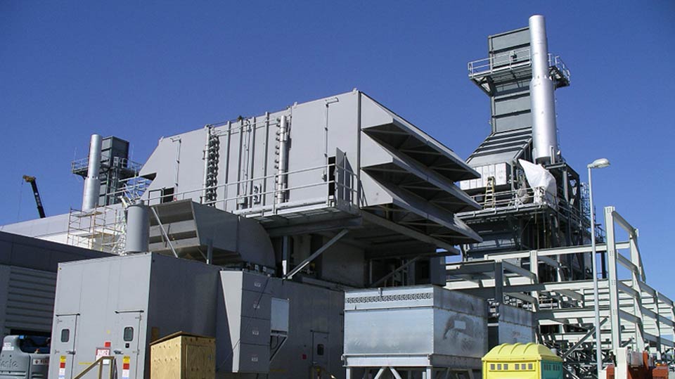 Fabrication for a natural gas power plant.