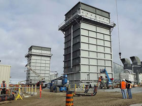 Fabrication of a Gas Turbine Exhaust in Newmarket, Ontario